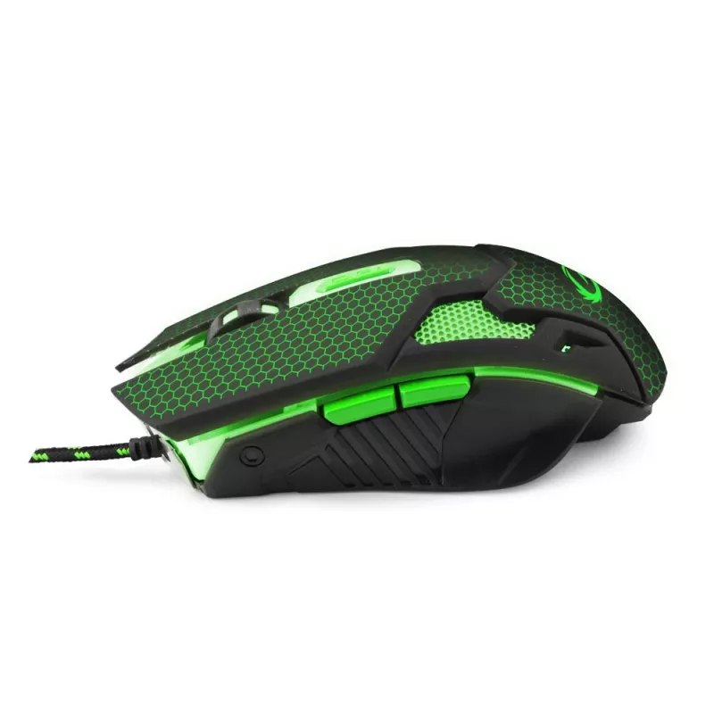 Pelė Esperanza WIRED FOR PLAYERS MX207 COBRA USB žalia
