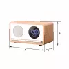 MANTA RDI912W radijo laikrodis Rimini su Bluetooth ir belaidžiu įkrovimu, baltas