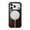Mobilaus telefono dėklas Nomad Rugged Leather Case, skirtas iPhone 17 Pro, 6,3 colio (16 cm), ruda spalva, oda/TPU/aliuminis