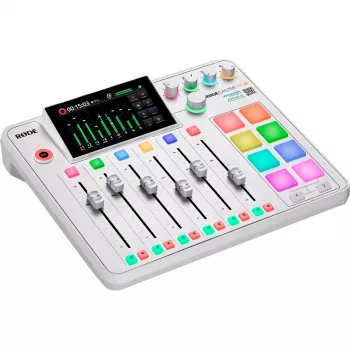 Garso sąsaja Rode RodeCaster Pro II balta – kelių kanalų USB įrašymo konsolė
