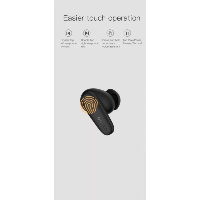 Ausinės Orsen T3 Bluetooth juodos