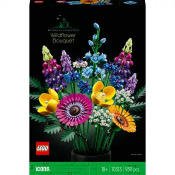 LEGO Icons Lauko gėlių puokštės rinkinys 10313, Įvairių spalvų