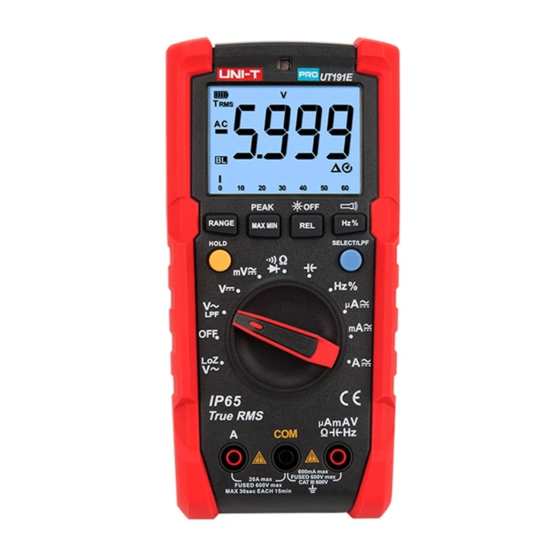 Multimetras UNI-T UT191E – profesionalus skaitmeninis matuoklis su True RMS