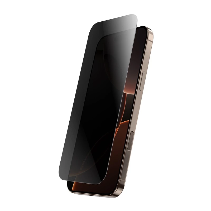 Grūdintas privatumo stiklas Crong, skirtas iPhone 16 Pro Max – anti-glare, atsparus įbrėžimams