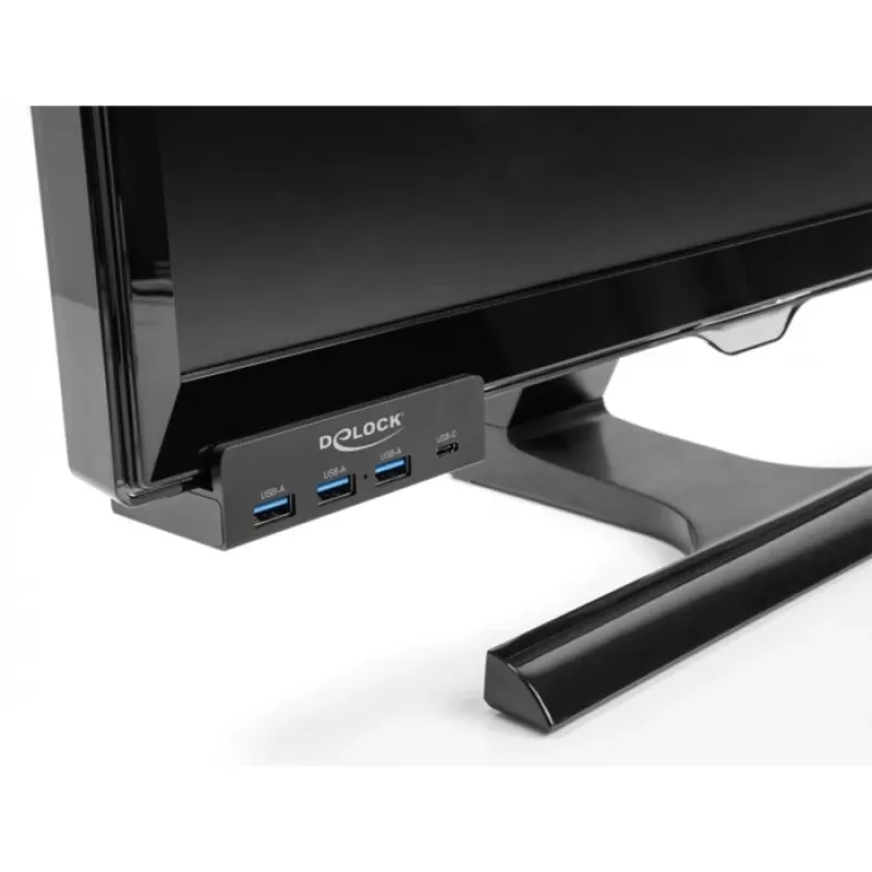 DeLOCK 64284 USB Hub Type-A 5000 Mbit/s Juodas