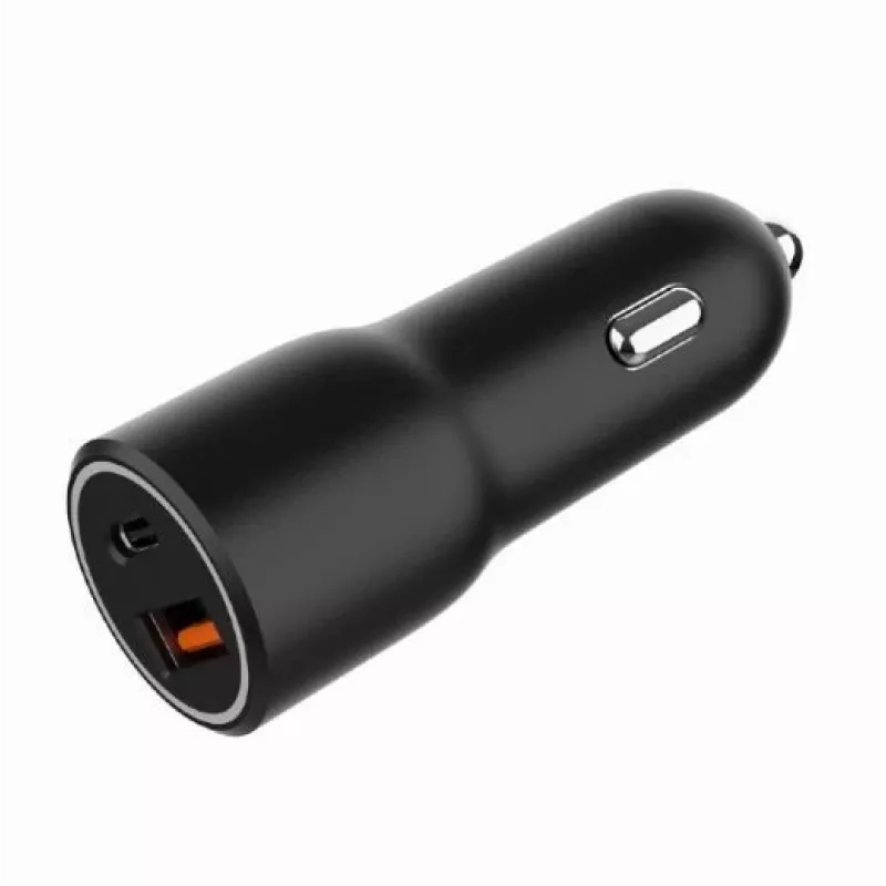 Automobilinis įkroviklis Gembird TA-UC-AC2PDQC38-CAR-01, USB-C, 38W, 12–24V, juodas