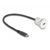 USB-C laidas DeLOCK 88183 0,3 m, juodas sidabrinis