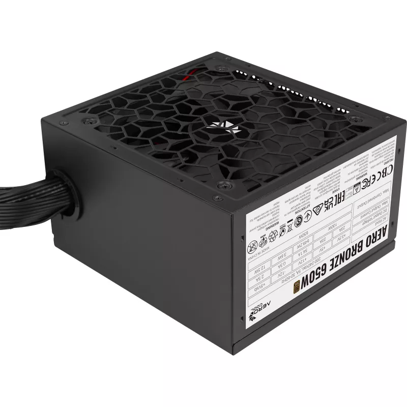 Maitinimo blokas AEROCOOL AERO BRONZE 650W APFC (V.2 2025)