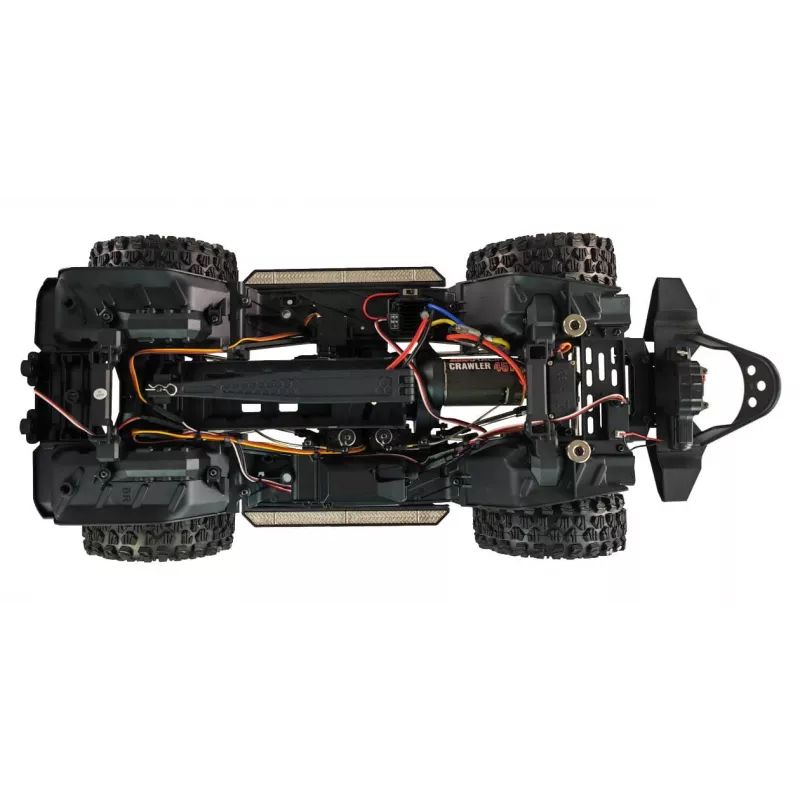 Radijo bangomis valdomas visureigis Amewi AMXRock Crosstail Crawler 4WD 1:10 ARTR antracito pilkas (22657)