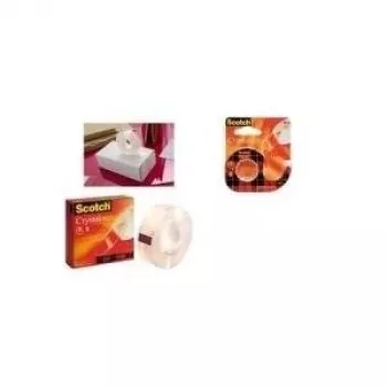3M Scotch lipni juosta Crystal Clear 600, Caddy Pack, itin skaidri, lengvas ir tylus atsukimas (6-1975C3)