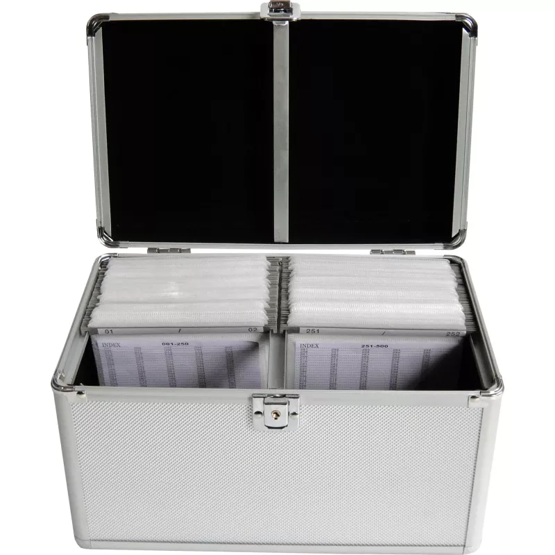 Dėklas diskams MediaRange BOX75 200 diskų Sidabrinis