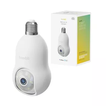 Hombli Smart Outdoor Camera, Bulb Cam 2K, Baltas