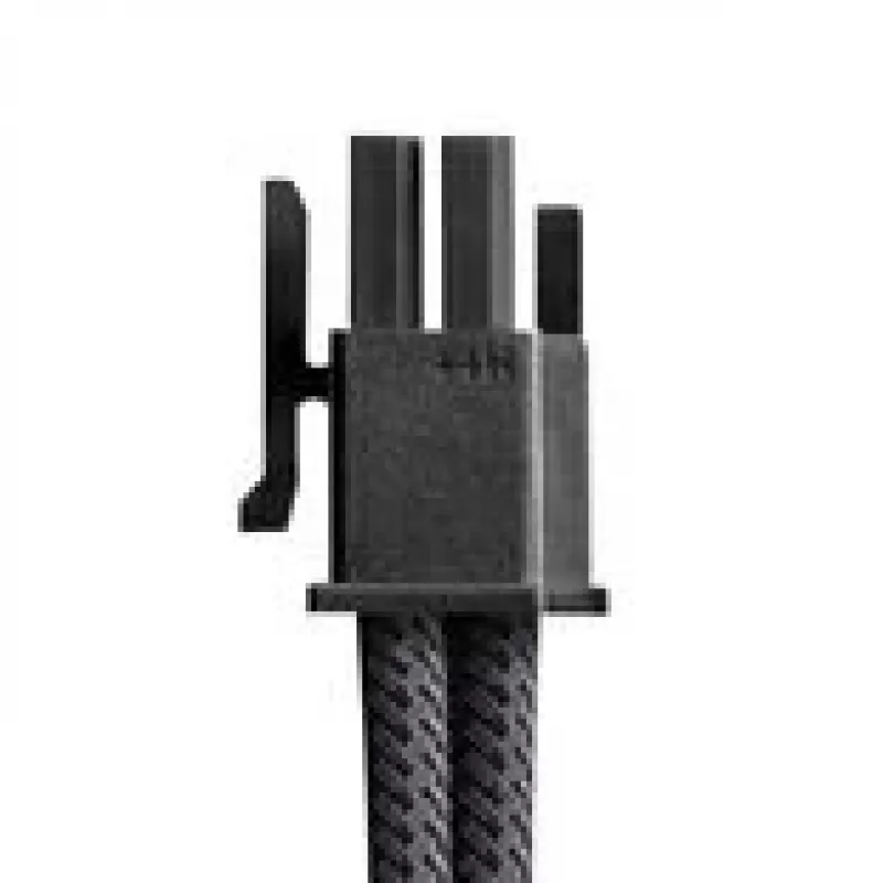 CableMod PCIe 12VHPWR StealthSense ModMesh pintas kabelis Corsair Type 5 RMx SHIFT 16 kontaktų į 90° 16 kontaktų, 65 cm, baltas