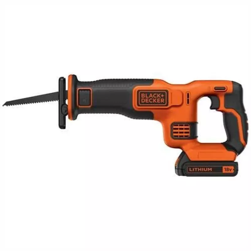 Pjūklas stūmoklinis Black & Decker BDCR18-QW Juodas, Oranžinis