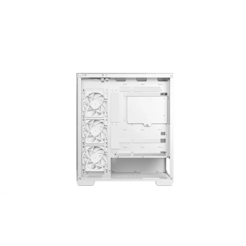 Korpusas DeepCool CG580 4F V2 Midi Tower baltas – ATX, grūdintas stiklas, 3x120mm šoniniai ventiliatoriai, 360mm šoninis radiatorius