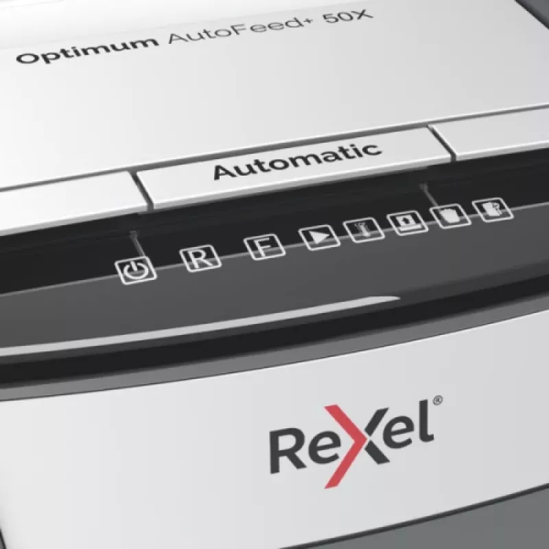 Rexel Optimum AutoFeed+ 50X automatinis kryžminis popieriaus smulkintuvas P4