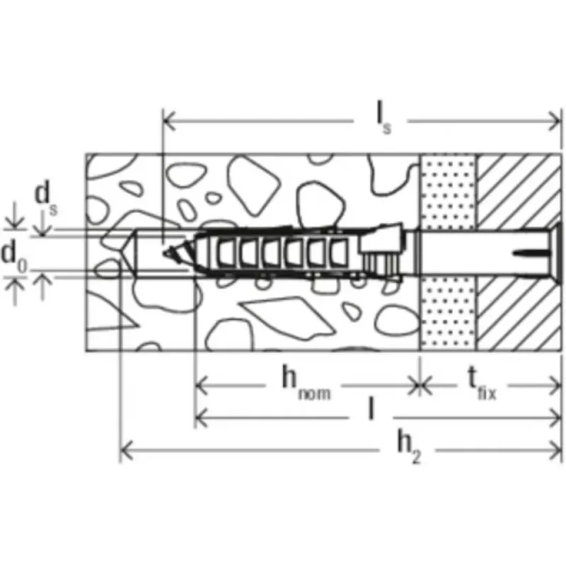 Fischer SXR 6 x 60 mm tvirtinimo kaištis