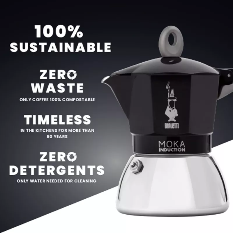 Bialetti Moka Induction kavinukas 4 puodeliams