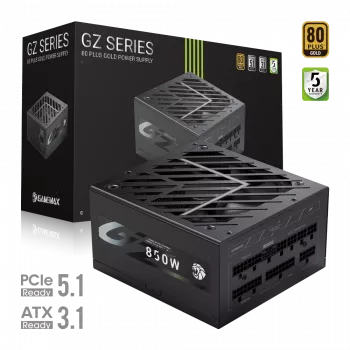 Gamemax GZ 850G maitinimo blokas, 850 W, 80 PLUS Gold, pilnai modulinis