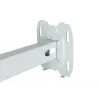 Sieninis laikiklis AVTEK WallMount Next 1200 – plieninis, baltas, teleskopinis, 360° sukimasis, pakreipimas ±42°, maks. apkrova 20 kg