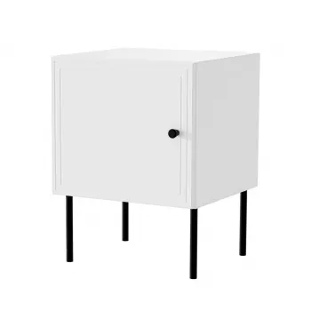 Naktiniai staliukai 2 vnt. cama meble PALAZZO BIS 45×39×H59 cm, balti matiniai, MDF/medžio drožlių plokštė