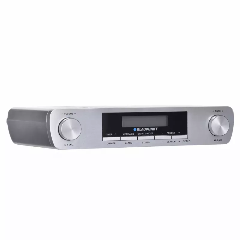 Virtuvinis radijas BLAUPUNKT KR14BT su Bluetooth, FM, LED ekranu, 2x0,8W, maitinimas/tinklas/baterijos, pilka
