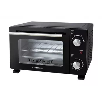 Mini orkaitė ESPERANZA EKO007N, 10 L, 800 W, juoda, maks. 250°C, mechaninis laikmatis 30 min