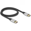 DeLOCK DisplayPort kabelis 16K 60 Hz 1 m sidabrinis metalinis