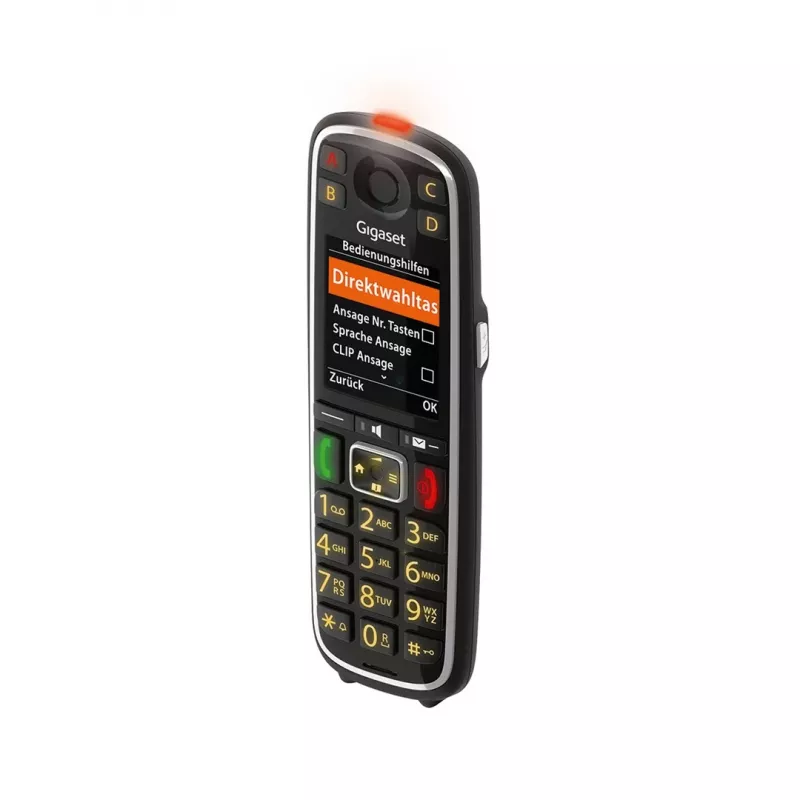 Gigaset E720HX Analoginis/DECT telefonas su skambučio ID juodas