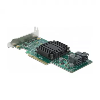 DeLOCK PCI Express x8 kortelė su 2 vidiniais SFF-8643 NVMe prievadais, mažo profilio