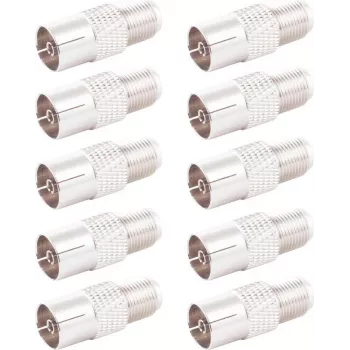 Adapteris IEC lizdas į F lizdą ShiverPeaks 85324-SET10, 10 vnt.