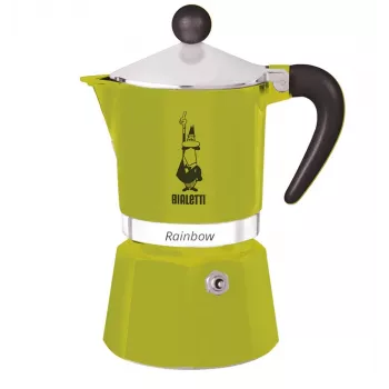 Bialetti Rainbow moka kavos virimo puodas 0,27 L žalias