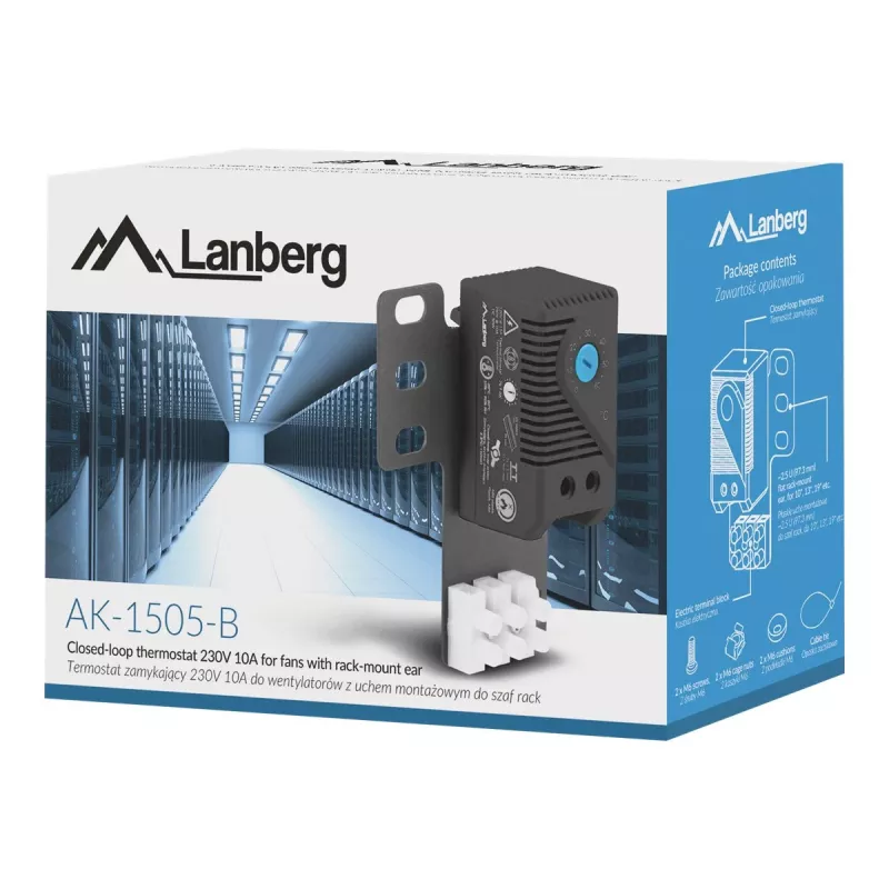 Termostatas Lanberg AK-1505-B pilkas