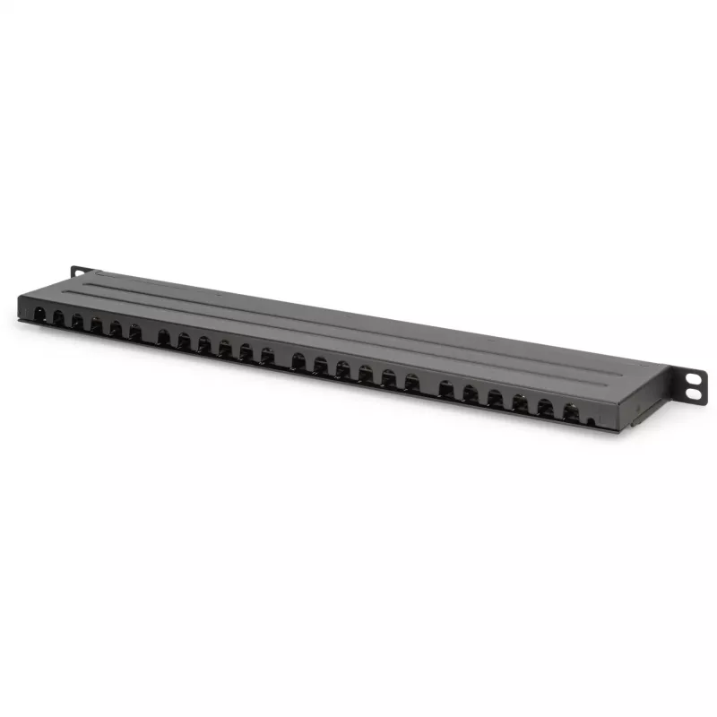 Patch Panel Digitus CAT 6 Class E High Density Shielded 24 prievadų 0,5U juodas