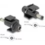 DeLOCK Keystone modulis DC 5,5 x 2,5 mm moteriškas į vyrišką juodas