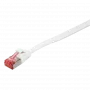 Logilink SlimLine - Pataisinis kabelis - RJ-45 (S) į RJ-45 (S) - 2 m - U/FTP, PiMF - CAT 6 - Lietas, be kabliuko, plokščias - Baltas (CF2051S)
