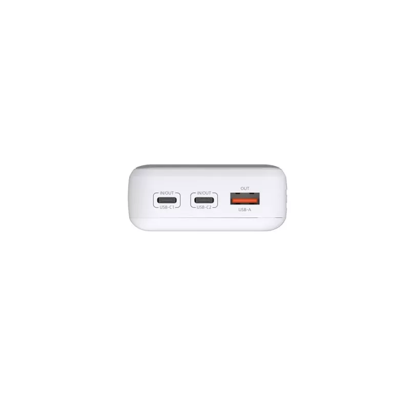 Powerbank D-Link DPP-201 — 20000 mAh, 1× USB-A, 2× USB-C, baltas