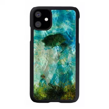 Dėklas „iKins“ iPhone 11 — juodas „Camille“ dizainas, apsauginis dangtelis