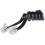 S/CONN 2m RJ10 juodas permatomas ShiverPeaks