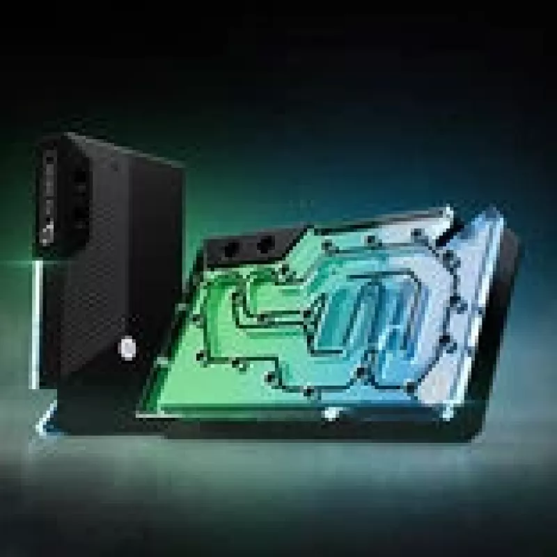 GPU vandens blokas EK-Quantum Vector³ FE RTX 5090 — permatomas akrilinis viršus