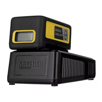 Baterijos ir įkroviklio rinkinys Karcher Starter kit Battery Power 36/25 – 36 V, 2500 mAh, geltona
