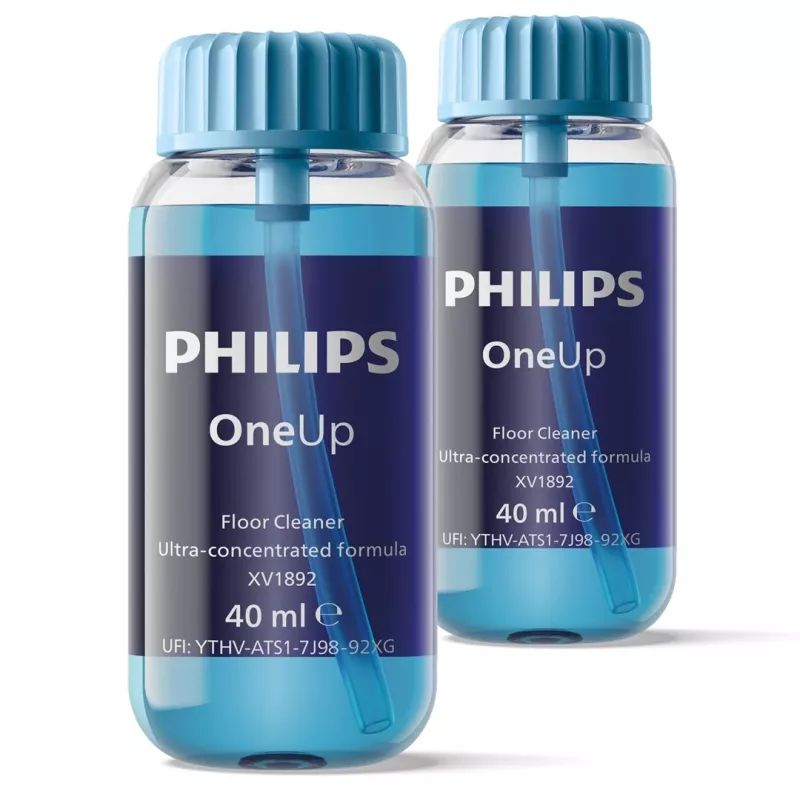 Philips OneUp itin koncentruotas grindų valiklis, skirtas šluotai su purkštuvu, mėlynas, 40 ml, skystis (koncentratas), Philips OneUp, 30 mm