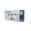 Gembird MS-D2ST-01 stalinis laikiklis dviem monitoriams, iki 32 colių, VESA 75x75–100x100, maks. apkrova 18 kg, juodas