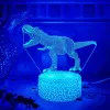 Stalinė LED lempa MANTA SNL117RGB RGB 3D dinozauras dekoratyvinis apšvietimas
