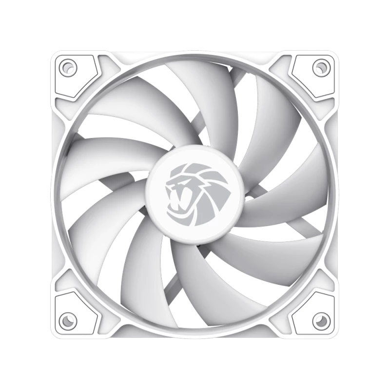 Gamemax FN12A-S5 Baltas korpuso ventiliatorius 120 mm