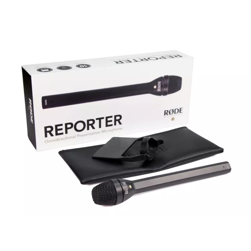 RØDE Reporter Black interviu mikrofonas