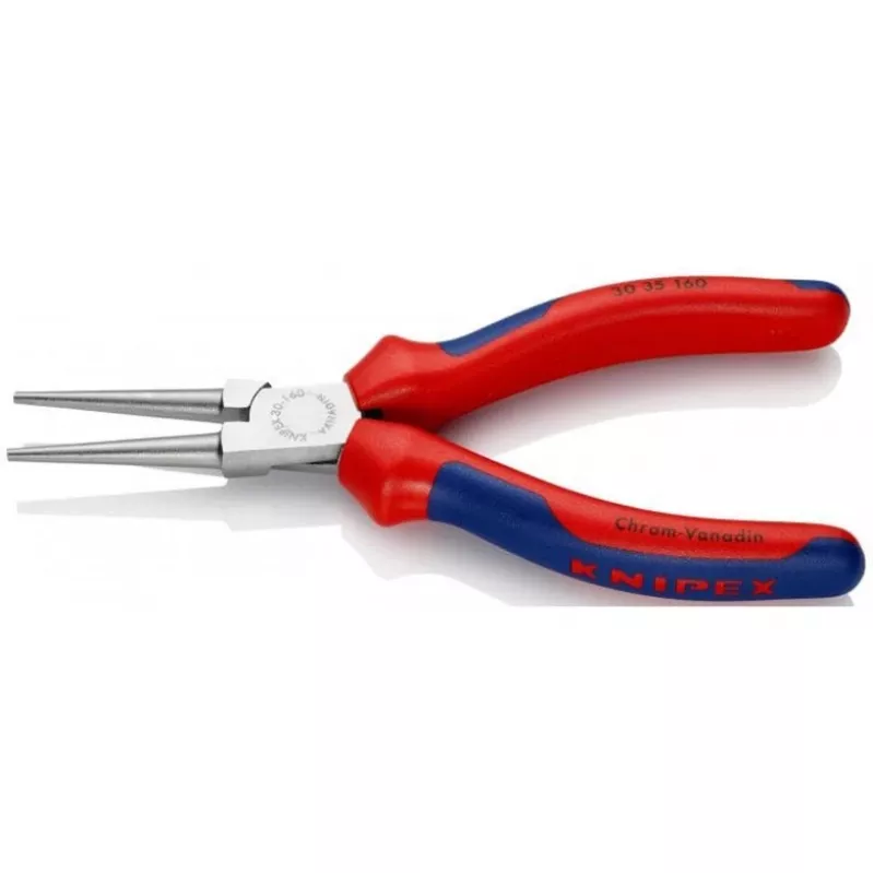 KNIPEX 30 35 160 replės smailianosės - 2,5 mm - 4,1 cm - Plienas - Mėlyna/raudona - 16 cm