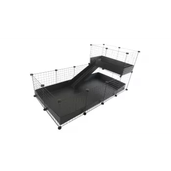 C&C modulinis narvas vieno aukšto 4x2 + Loft 2x1 + Juodas ramp