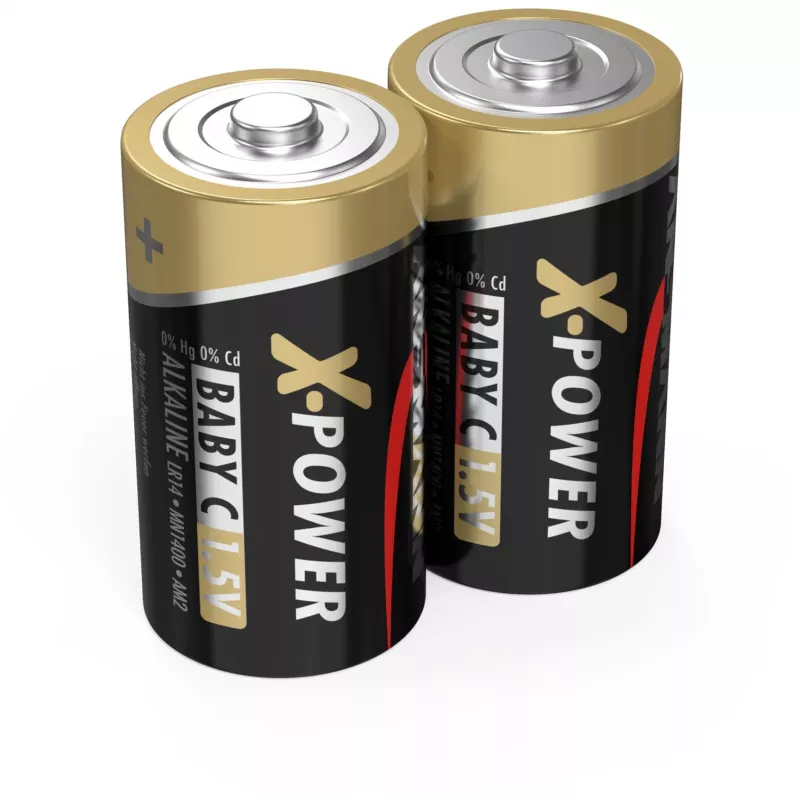 ANSMANN X-Power šarminė baterija C tipo, 2 vnt. pakuotė (5015623), 7500mAh