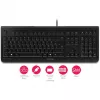 CHERRY KC 1000 klaviatūra biurui USB QWERTY ispaniška juoda